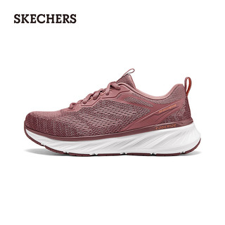 斯凯奇（Skechers）跑步鞋女夏季白色休闲运动鞋时尚百搭150471 深梅红色/DKMV 39