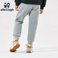 allo&lugh阿路和如男童裤子帅气浅灰色休闲运动裤中大童长裤潮 浅灰色 105cm