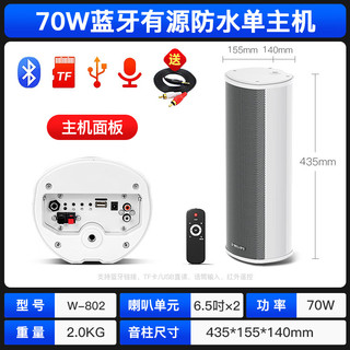 先科（SAST）70W户外防水音柱 6.5英寸室外挂墙壁挂式音响功放喇叭套装音箱学校操场会议广播音乐一拖一