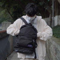 JANSPORT 双肩包 黑色-侧袋+隔层
