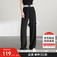 尚都比拉夏季UPF50+防晒抗紫外线凉感吸湿抗皱直筒休闲长裤女