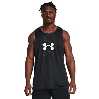 安德玛（UNDERARMOUR）春夏Baseline男子双面篮球运动背心1386059 犀牛灰025 XL