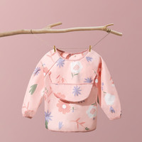 佳韵宝（Joyourbaby）罩衣儿童 反穿衣宝宝吃饭围兜儿童围裙宝宝罩衣婴儿吃饭 洛利花园（长袖款） 90