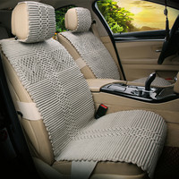 鑫天缘手纯亚麻汽车坐垫四季通用夏季凉垫座垫速腾迈腾朗逸途观Q3Q5A6 春意盎然