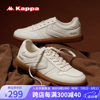 KAPPA卡帕男鞋夏季德训鞋子男透气运动板鞋软底军训鞋男休闲小白鞋 经典白 38