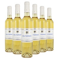SAUTERNES 苏玳 贵腐甜型白葡萄酒500ml  蜂蜜花香气 餐后甜酒 法国原瓶进口 整箱装 500ml
