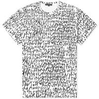 COMME DES GARCONS HOMME 字母印花T恤