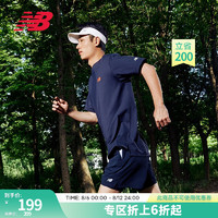 NEW BALANCE【向心生活】 NB24夏季T恤男款时尚简约运动休闲短袖 BK NEE25031 XL