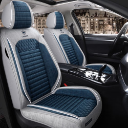 chean车鞍新款亚麻汽车坐垫四季通用养生布艺简约座垫全包围汽车座套