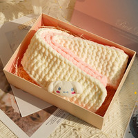 围巾毛线织围巾diy手工制作女生闺蜜实用走心圣诞节有意义冬季 【成品】玉桂狗（粉）+礼盒