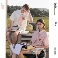 bosie可拆卸信封领带衬衫 浅粉色 160/80A