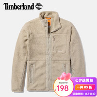 Timberland添柏岚抓绒衣男秋冬 户外徒步保暖外套立领摇粒绒夹克A44BC A44BCCY2/灰褐色 M/175