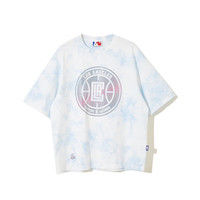 杰克·琼斯（JACK&JONES）夏季NBA联名快船队半袖上衣运动短袖T恤打底衫男装223201303 C40浅蓝 190/108A/XXL