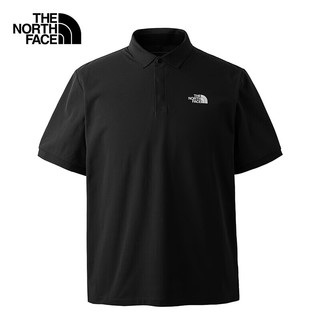 北面（The North Face）POLO衫男户外运动T恤春夏短袖商务半袖  87W2 JK3