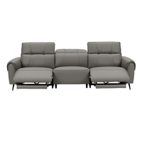  顾家家居 KUKA  云端系列 90.DK.6185B 电动功能沙发 三人位双电动 熠熠生灰