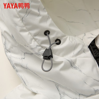 鸭鸭羽绒服鸭鸭（YAYA）羽绒马甲男连帽短款休闲时尚常规厚款保暖款保暖 云石黑色 180/96A(XL)(140-160斤)