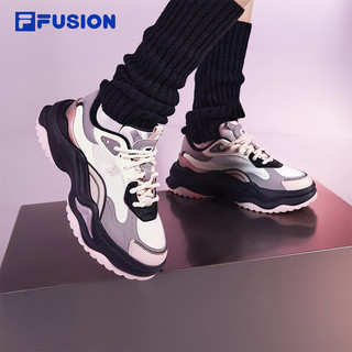 FILA FUSION斐乐女鞋老爹鞋厚底鞋2024春季硬糖鞋2代运动鞋 雨雾灰/锌灰色-NZ 38