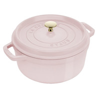 staub 珐宝 1030215 炖锅(22cm、2.6L、铸铁、慕斯玫瑰)