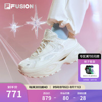 FILA FUSION 欧阳娜娜同款斐乐潮牌BIANCO厚底女鞋2024硬糖鞋三代 初雪白-PT 37.5