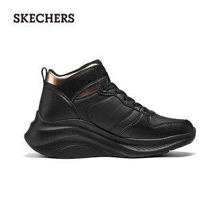 斯凯奇（Skechers）甜酷厚底运动鞋117518 全黑色/BBK 37.5