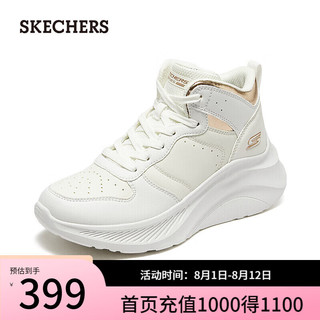 斯凯奇（Skechers）甜酷厚底运动鞋117518 白色/WHT 37.5