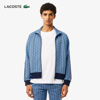 法国拉科斯特 LACOSTE男装24秋季翻领时尚花纹休闲开衫卫衣外套|SH1368 I8K/浅蓝印花 4 /175
