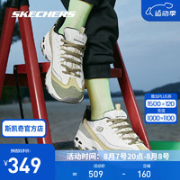 SKECHERS 斯凯奇 奶茶熊1代丨秋季女鞋运动鞋缤纷撞色新款复古增高老爹鞋休闲鞋潮 橄榄绿/NTOL 37