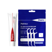 PEERS 名人 牙白素牙膏美白去牙渍口气清新护齿官方旗舰店30g