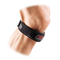 美国McDavid迈克达威髌骨带护膝男膑骨保护带跑跳膝盖护具414R 黑色 均码