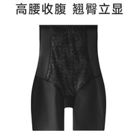 婷美高腰收腹裤强力收小肚子提臀收胯翘臀裤塑身束腰打底裤 黑色 3XL【150-165斤】