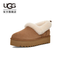 UGG 女士茸茸毛鞋领厚底休闲鞋 1166733