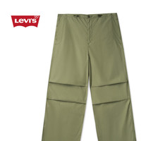 Levi's 李维斯 女士宽松直筒利落工装褶皱休闲长裤 A9143-0002