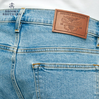 布克兄弟（BrooksBrothers）男士24春夏复古皮标休闲牛仔裤 4003-浅蓝色 31/32