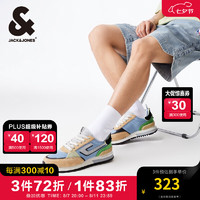 杰克·琼斯（JACK&JONES）夏季时尚潮百搭舒适运动拼接男鞋厚底运动休闲鞋2242C8011 C43 纯蓝 C43 纯蓝 43