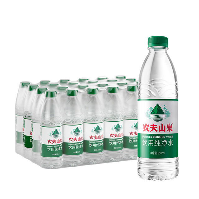 88VIP：NONGFU SPRING 农夫山泉 饮用纯净水  550ml*24瓶 需买两件