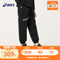 asics亚瑟士【商城同款】童装秋季廓形梭织长裤户外运动弹力裤子 001黑色 170cm