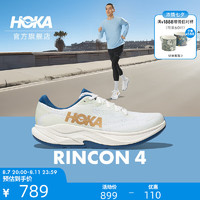 HOKA ONE ONE男女款夏季林康4公路跑步鞋RINCON 4减震防滑透气 霜白色/金色-男 40