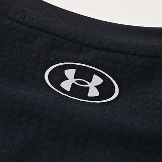 安德玛（Under Armour）儿童上衣童装凉感速干透气短袖T恤大童休闲户外运动服243120162 黑色 140cm