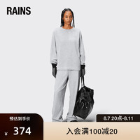 Rains摇粒绒圆领打底衫男女 Addis Fleece Crewneck 亚麻灰 S