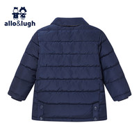 allo&lugh阿路和如童装男童羽绒服藏青色简约保暖外套中大童 藏青色 150cm