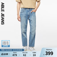 ABLE JEANS【直筒滑板裤】24夏季男士水洗牛仔裤 砂土蓝 31/32