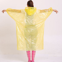 LYCEEM 蓝橙 FLYVII 户外旅行雨衣成人雨披 买二送一