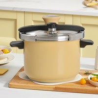 双喜夹钳式304不锈钢压力锅大容量家用燃气电磁炉通用防爆高压锅