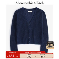 ABERCROMBIE & FITCH女装 24秋季气质时尚休闲两件装针织吊带开衫KI150-4273 藏蓝色 XL (170/112A)