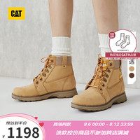 卡特彼勒CAT卡特24秋季女士户外经典款彩色女靴系列工装靴商场同 黄色 39