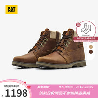卡特彼勒CAT卡特24秋季女士户外经典款彩色女靴系列工装靴商场同 棕色 36