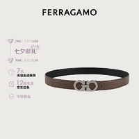 菲拉格慕（Ferragamo）男士棕色双面可调式Gancini皮带 0770654_C  _110 110（3尺1-3尺2）