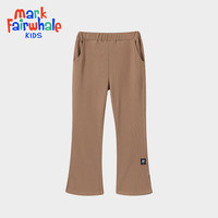 马克华菲2024女童修身裤子儿童喇叭裤春秋装中大童洋气长裤 卡其 150cm