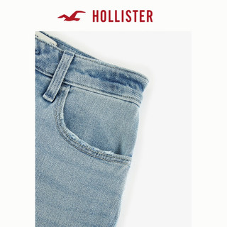 HOLLISTER24夏季宽松经典水洗五袋直筒牛仔裤 女 KI355-4346 中度水洗 165/68A 4标准版