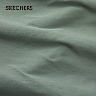 斯凯奇（Skechers）宽松短裤户运动裤休闲裤舒适直筒裤L224W033 龙舌兰绿/035Z 2XL